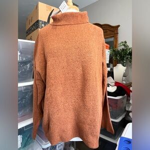 Nordstrom Warm Rust Turtleneck Sweater